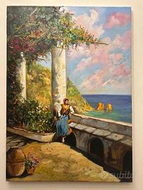 Dipinto Olio su Tela 50 X 70 cm Quadro firmato