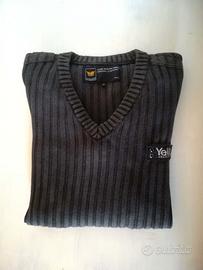 Maglione a coste grigio S - Yell Industry