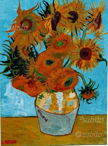 Girasoli-Omaggio a Van Gogh - Dipinto di L.Mesini