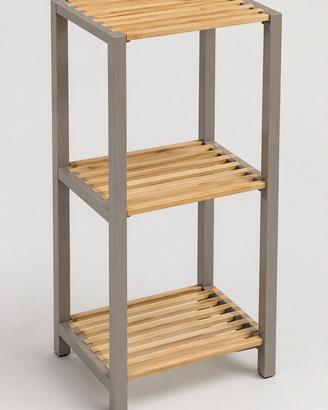 Mobiletto con ripiani in legno