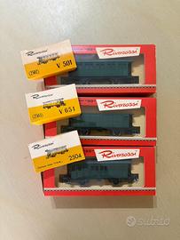 Rivarossi 2502-2503-2504 carrozze F.N.M.