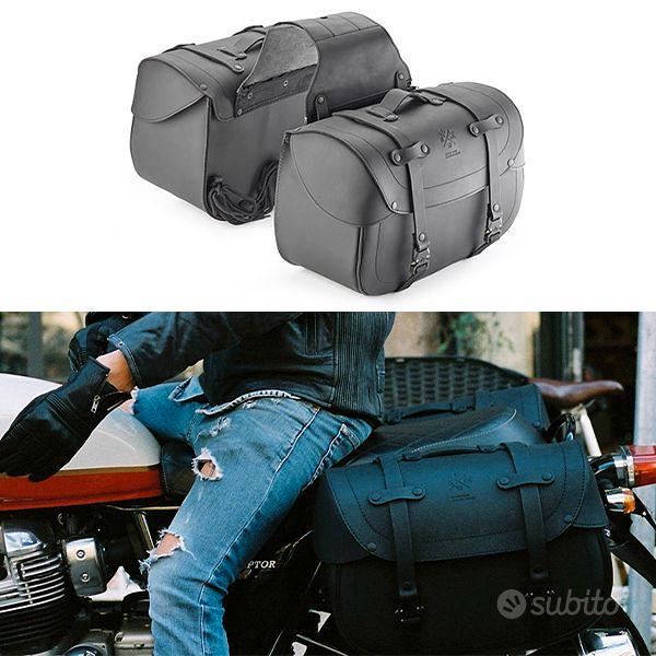 Abbigliamento Moto e Accessori - Coppia Borse Laterali Pelle