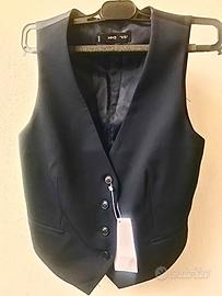 Gilet blu notte taglia XS Mango