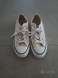 Converse platform bianche outlet usate