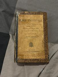 Libro Antico 1899 IL CUOCO UNIVERSALE Ricettario