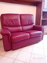 Set divani in vera pelle