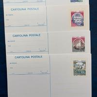 Cartoline postali- francobolli castelli d'italia