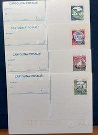 Cartoline postali- francobolli castelli d'italia