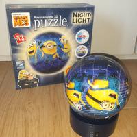 Lampada notturna puzzle 3d Minions