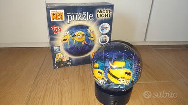 Lampada notturna puzzle 3d Minions