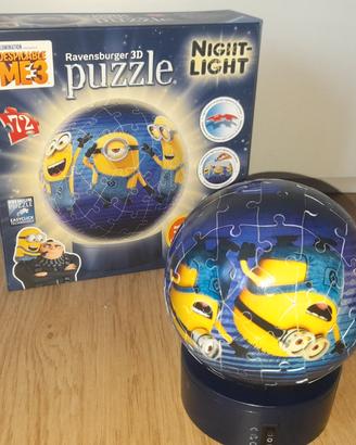 Lampada notturna puzzle 3d Minions