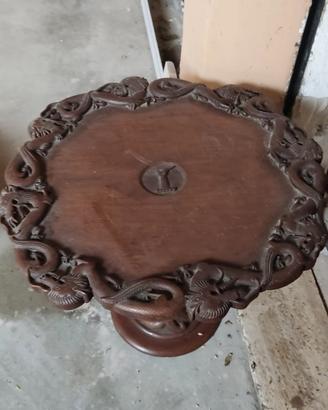 console legno scolpito 