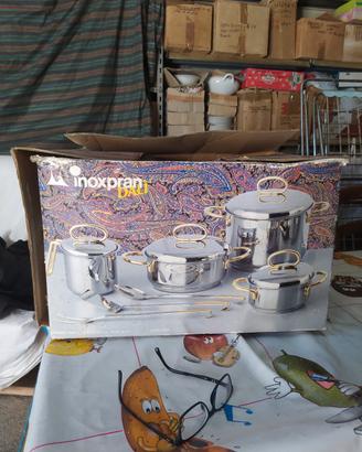 Set pentole nuove acciaio 18/10 della inoxpram