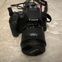Canon EOS250d +18-55+ borsa a tracolla+batterie