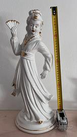 Statuetta Geisha in ceramica