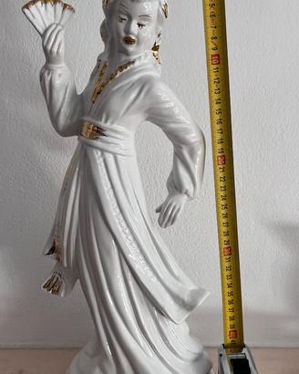Statuetta Geisha in ceramica