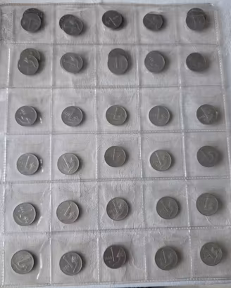 218 monete da 1/2/5/10 lire fine anni 40 inizio 50
