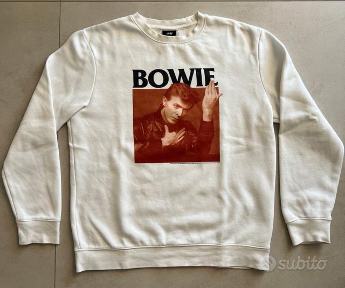Felpa David Bowie H&M Taglia M Abbigliamento e Accessori In