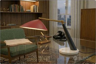 Lampada da Tavolo STILUX Milano - Italy '60  - RED