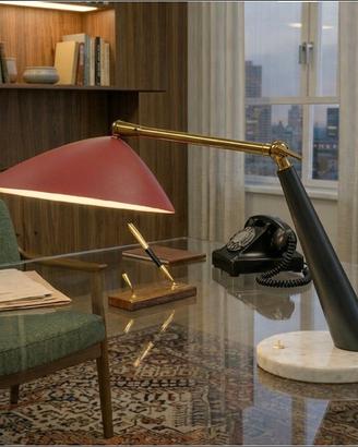 Lampada da Tavolo STILUX Milano - Italy '60  - RED