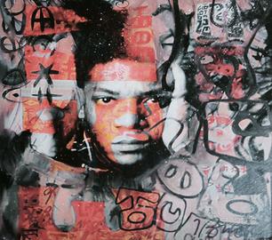 Quadro omaggio a Jean Michel Basquiat