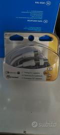 prolunga cavo antenna TV 5m e adattatore 