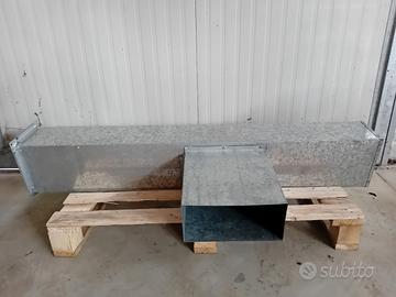 Tubi per realizza condotto ventilazione in negozio