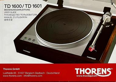 THORENS TD 1600 con braccio Thorens TP 92