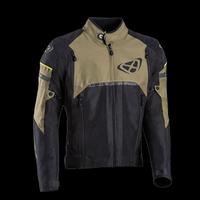 Giacca moto Ixon All Road Nero Kaki giallo
