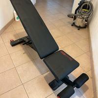 panca reclinabile body b rinforzata con rotelle