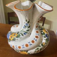 Vaso Deruta dipinto a mano firmato