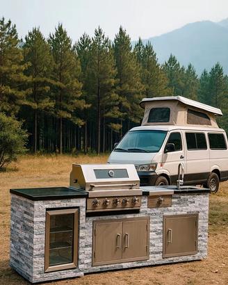 Cucina da esterno su ordinazione