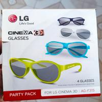 4 Paia occhiali LG per Tv 3D