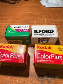 Pellicole kodak ilford fuijicolor