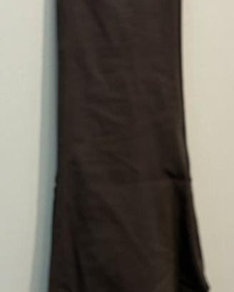 Pantalone donna in cotone color marrone tg 42