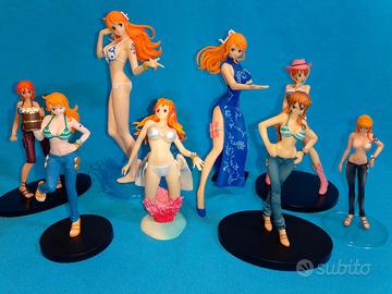 nami one piece anime statuette figure manga girl