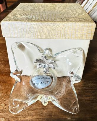 Svuota tasche in vetro e argento