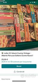 Lotto 23 libri cucina vintage Alberto Peruzzo