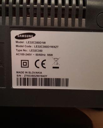 Tv Samsung 32 pollici