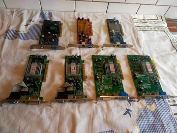Stock di 7 schede Video su slot Agp 8x