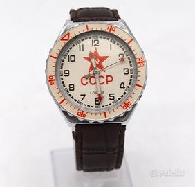 Orologio da polso vintage sovietico Slava CCCP