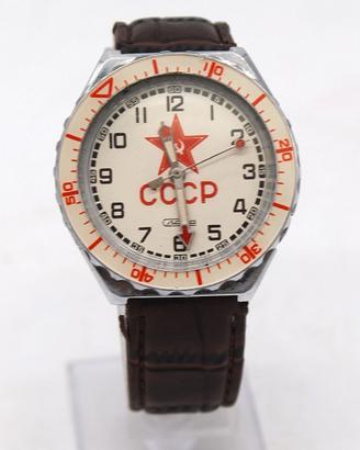 Orologio da polso vintage sovietico Slava CCCP