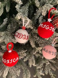 Palline uncinetto Natale