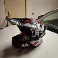 casco enduro Airoh tg M+maschera e quik strap