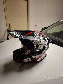 casco enduro Airoh tg M+maschera e quik strap