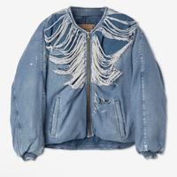 Giacca bomber in denim diesel