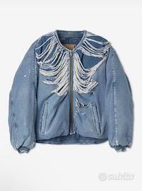 Giacca bomber in denim diesel
