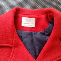 giacca lana rossa Zara taglia 11 12