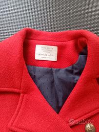 giacca lana rossa Zara taglia 11 12