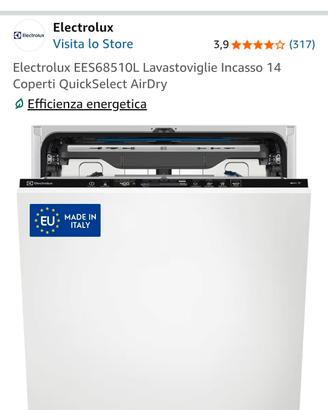  lavastoviglie da incasso Electrolux EES68510